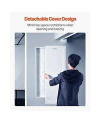 Bestcore 42 in Structured Media Enclosure Recessed In-Wall Network Cabinet