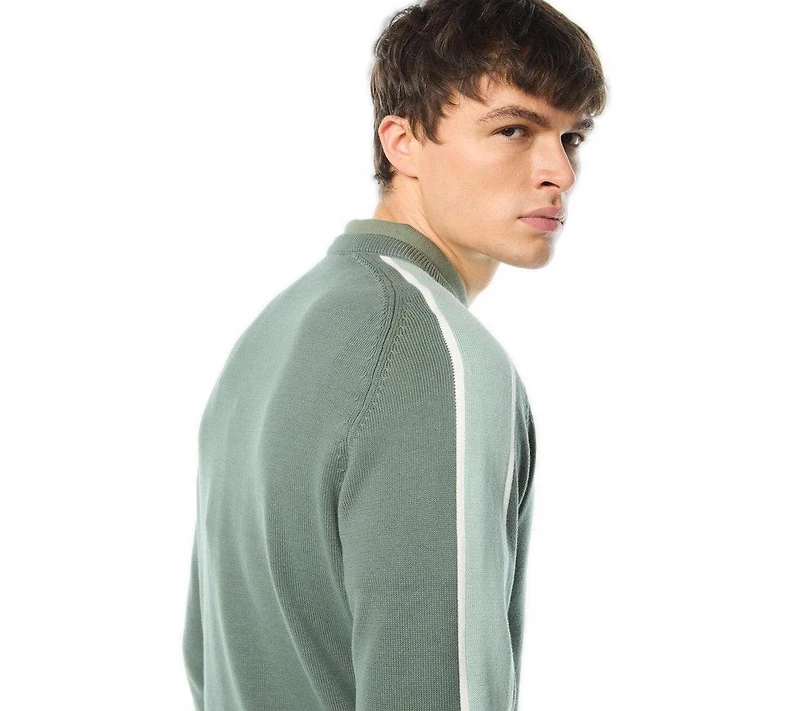Sergio Tacchini Men's Fico Regular Fit Crewneck Long-Sleeve Sweater