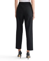 Kasper Women's Machine Washable Mid-Rise Straight Leg Pants, Regular & Petite