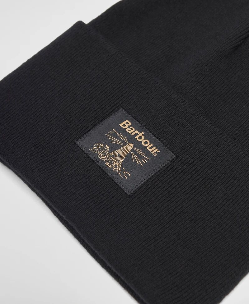 Barbour Rib-Knit Cotton-Blend Harton Beanie