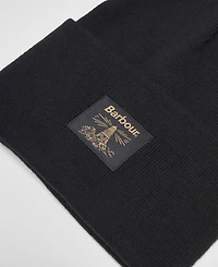 Barbour Rib-Knit Cotton-Blend Harton Beanie
