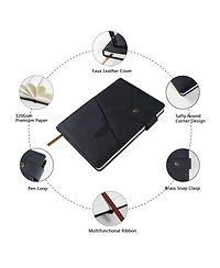 Danrong Hardcover Lined Journal Notebook With Pen Gift Box Layflat Writing For Work Travel School