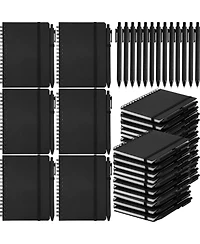 Danrong 30 Set Bulk A6 Spiral Notebooks With Pens Pastel Pocket Journals For School Office Gifts