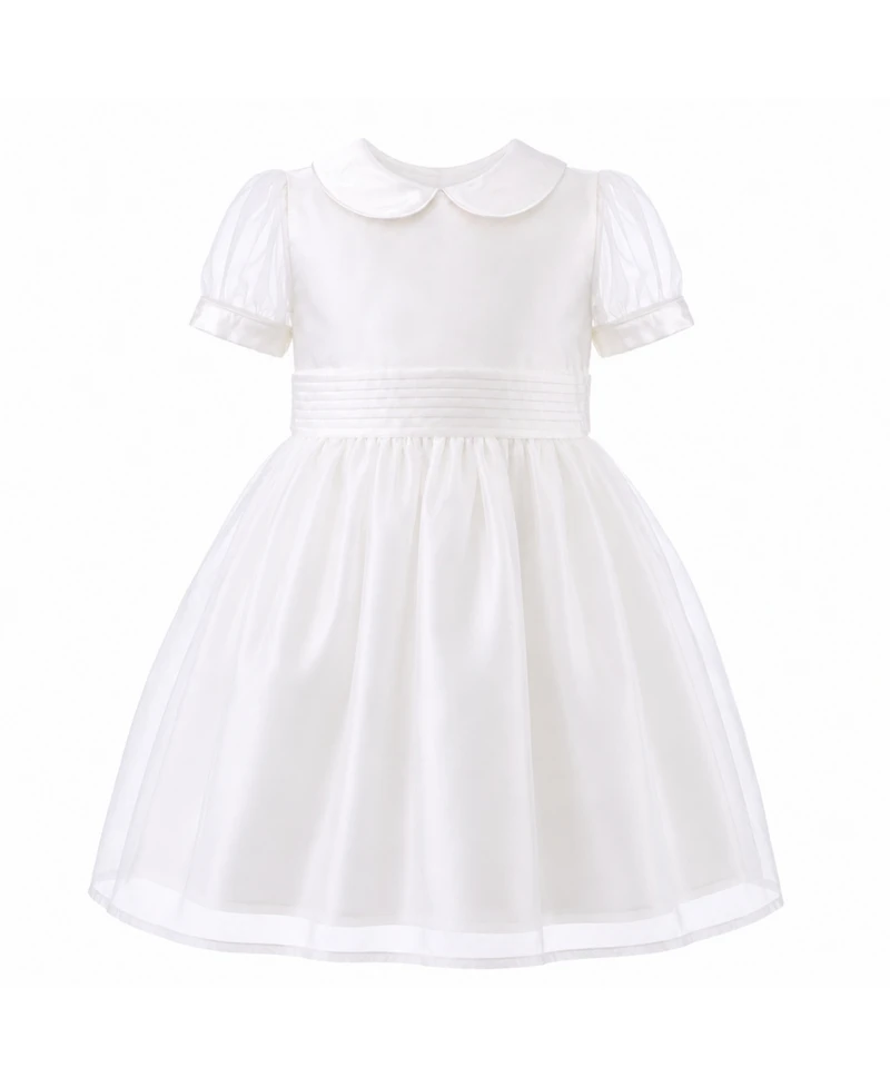 Rachel Riley Toddler Girls (2T-12) Organza Pintuck Dress