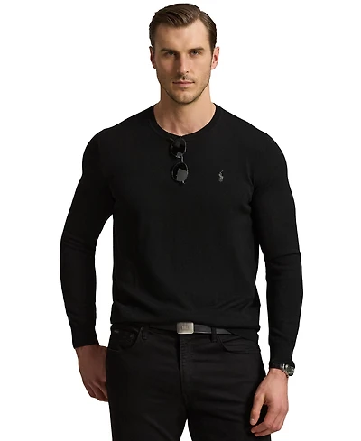 Polo Ralph Lauren Men's Big & Tall Regular-Fit Wool Crewneck Sweater