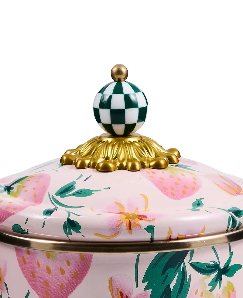 MacKenzie-Childs Strawberry Medium Canister