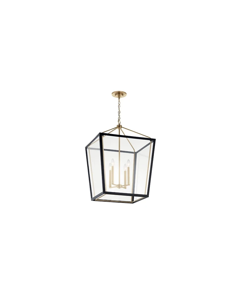 Kichler Delvin 22 1/4"W Champagne Bronze and 4-Light Pendant