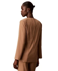 Calvin Klein Women's Tailored Long-Sleeve Blouse