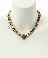 Kurt Geiger London Faux Stone Signature Eagle Collar Necklace