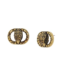Kurt Geiger London Faux Stone Signature Chelsea Eagle Stud Earrings