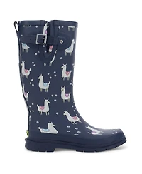Western Chief Women's Llama-Rama Tall Rain Boot