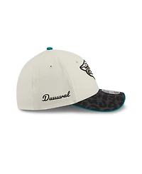 New Era Men's Cream/Black Jacksonville Jaguars 2026 Rivalries Collection 39THIRTY Flex Hat