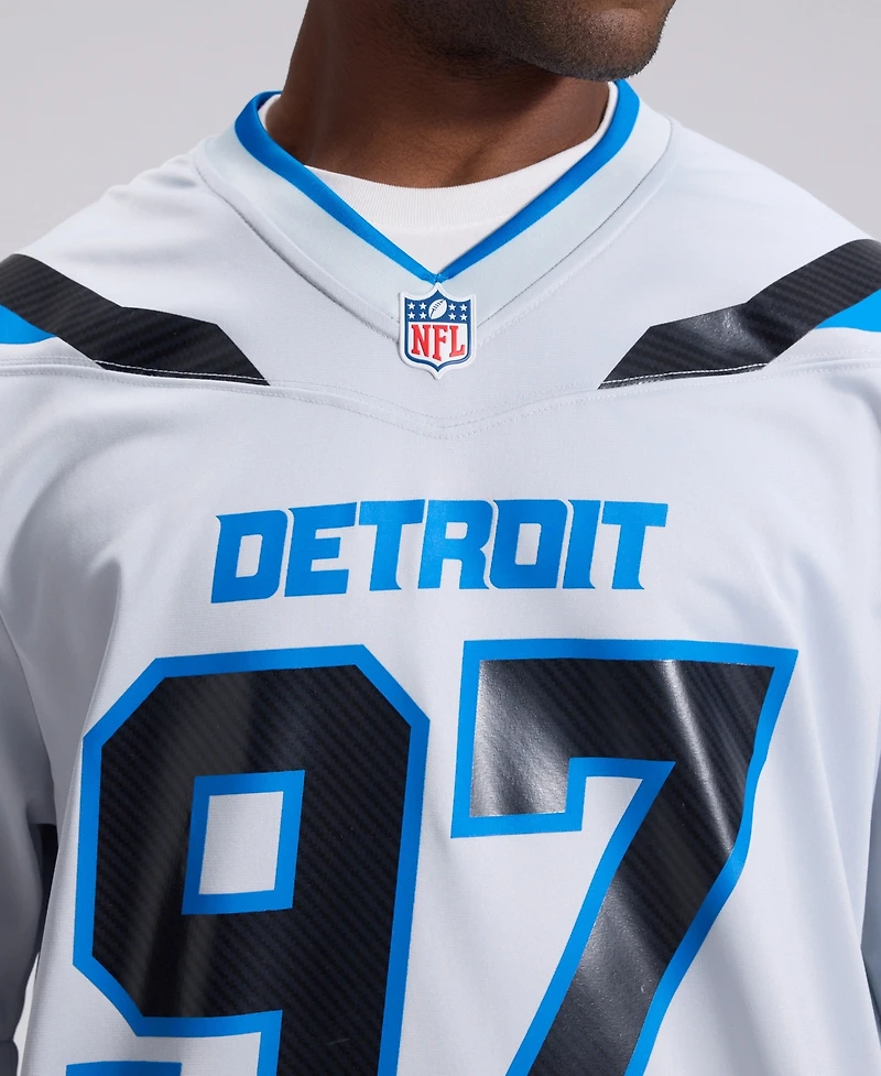 Nike Men's Aidan Hutchinson Silver Detroit Lions 2026 Rivalries Collection Game Jersey