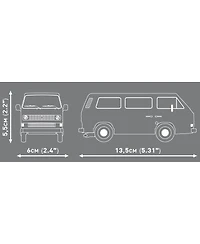 Cobi Volkswagen Transporter Iii (T3) 1979 123-Piece Building Set, Ages 7+