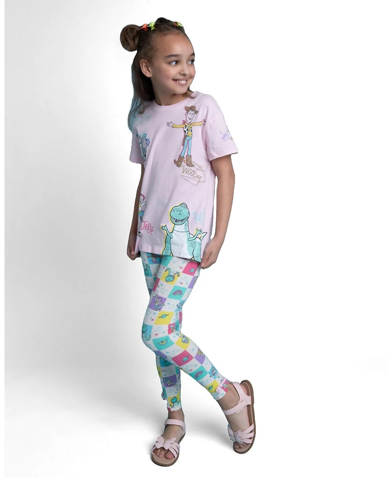 Toy Story Winnie the Pooh Toddler Girl's 2-Piece Tee and Leggings Set