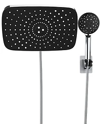 Cyqbd 11.8" Rain Shower Head With Handheld Dual Heads 5 Spray Modes