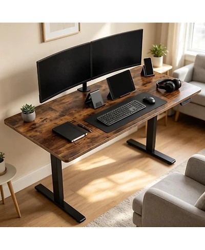 Gaomon 55 x 28" Electric Standing Desk, Ergonomic Computer Workstation with Adjustable Height, Stand up Gaming Office Desk.