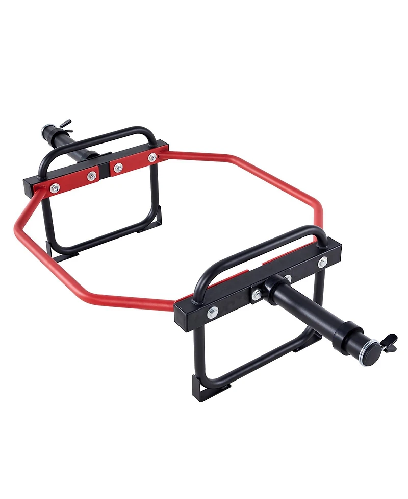 Hongge Detachable Trap Hex Bar 2 in with Knurled Neutral Grips and 500 lbs Capacity for Deadlifts and Shrugs