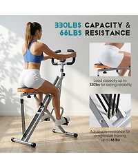 Zeny Foldable Home Squat Machine, 330lbs Weight Capacity, Adjustable Resistance Lower Body Trainer