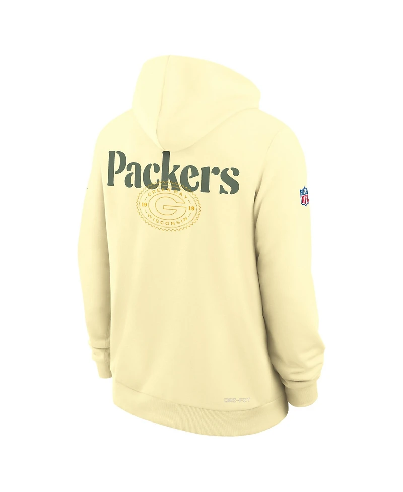 Nike Men's Yellow Green Bay Packers 2026 Rivalries Collection Sideline Pullover Hoodie