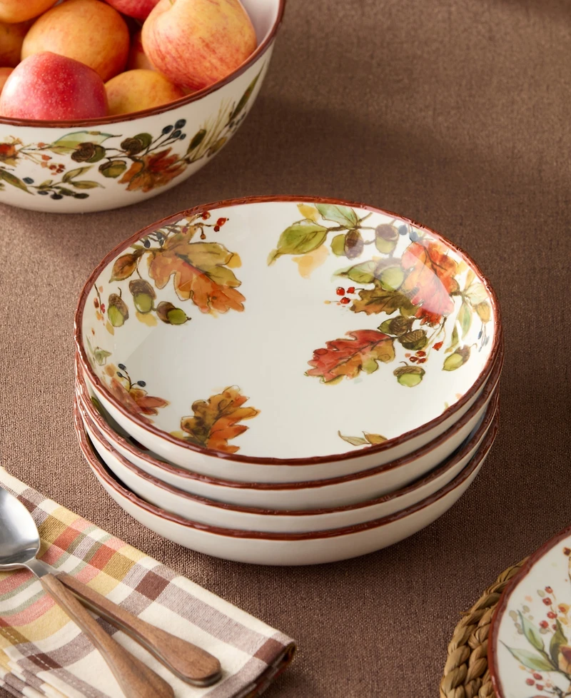 Certified International Autumn Meadows Soup Bowls, Set of 4