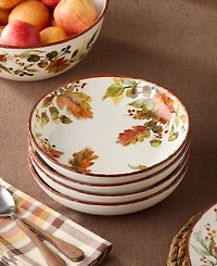Certified International Autumn Meadows Soup Bowls, Set of 4
