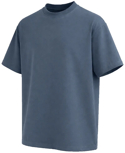Blu Rock Men's Heavyweight Crew Neck Short-Sleeve T-Shirt