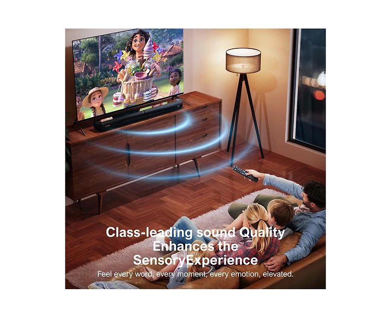Ultimea 2.2ch Sound Bar for Smart Tv, Peak Power 100W, 2-in-1 Detachable Soundbar for Tv, Bluetooth 5.3 Tv Sound Bar, App, Apollo S40