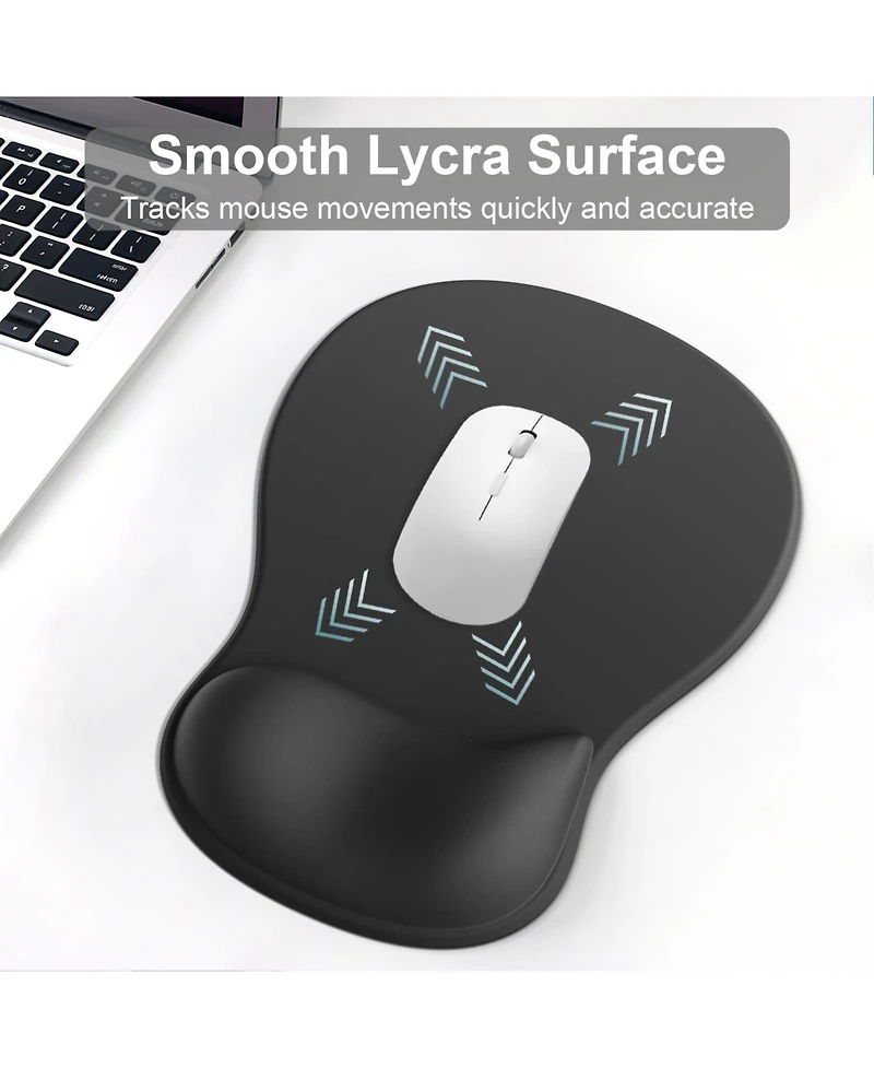 Lofree Ergonomic Gel Wrist Rest Mouse Pad With Anti Slip Pu Base For Gaming Office