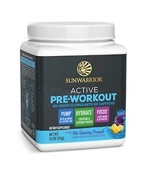 Sunwarrior Active Pre Workout Powder 315 Gram Caffeine Free No Added Sugars
