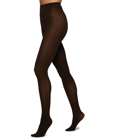 Hue Women's Ribbed Control Top Tights