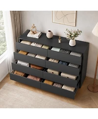 homfan 8 Drawer Dresser for Bedroom, Modern Chest of Drawers, Storage with Drawers Living Room, Hallway, Entryway, Bedroom