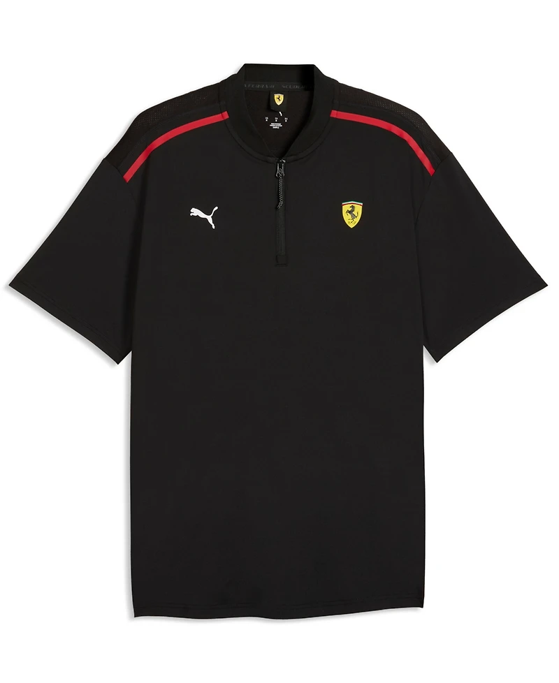 Puma Men's Ferrari Cloudspun Half Zip Polo Shirt