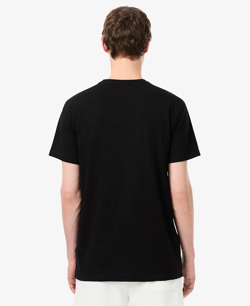 Lacoste Men's 3-Pack Regular Fit V-Neck Undershirts