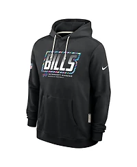 Nike Men's Black Buffalo Bills 2026 Nfl Cruical Catch Sideline Dri-Fit Pullover Hoodie
