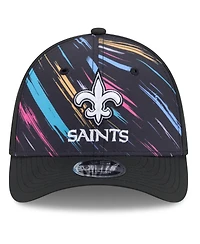 New Era Men's Black Orleans Saints 2026 Nfl Cruical Catch 39THIRTY M-Crown Stretch Hat