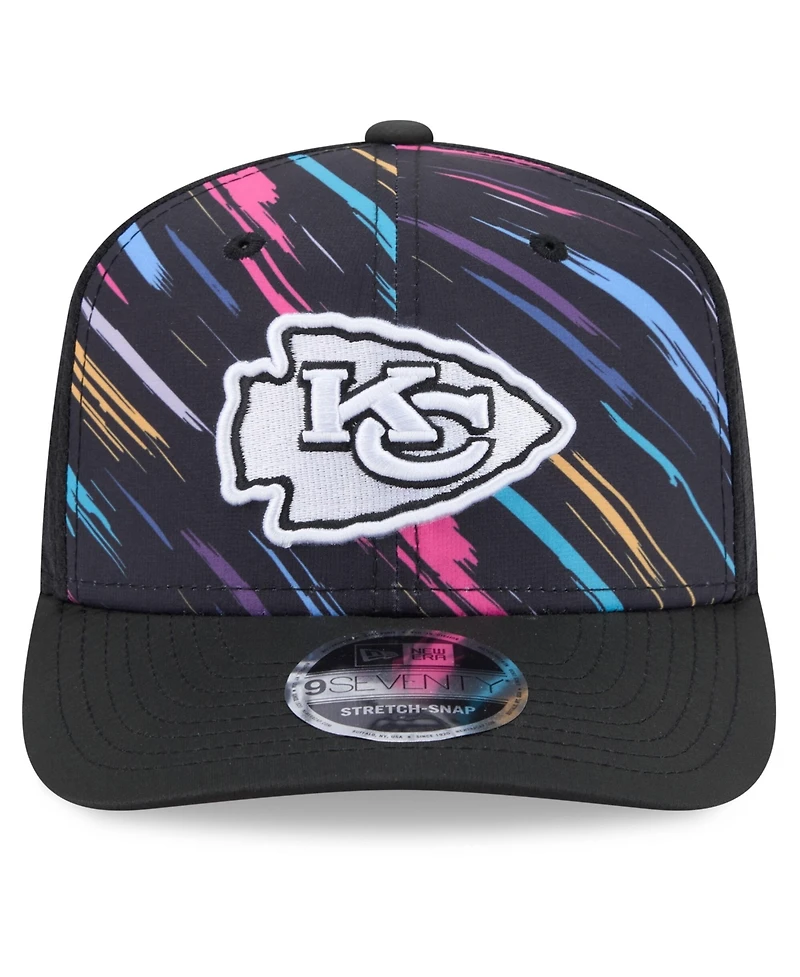 New Era Men's Black Kansas City Chiefs 2026 Nfl Cruical Catch 9SEVENTY Adjustable Trucker Hat
