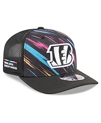 New Era Men's Black Cincinnati Bengals 2026 Nfl Cruical Catch 9SEVENTY Adjustable Trucker Hat
