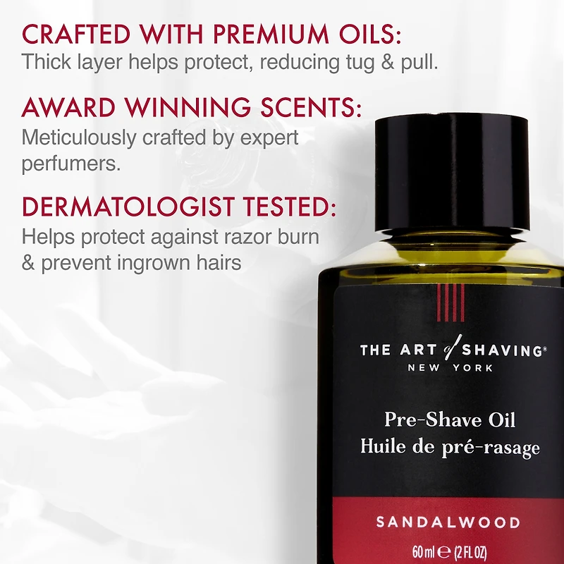The Art of Shaving Pre-Shave Oil, Sandalwood, 2 Fl Oz