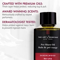 The Art of Shaving Pre-Shave Oil, Sandalwood, 2 Fl Oz
