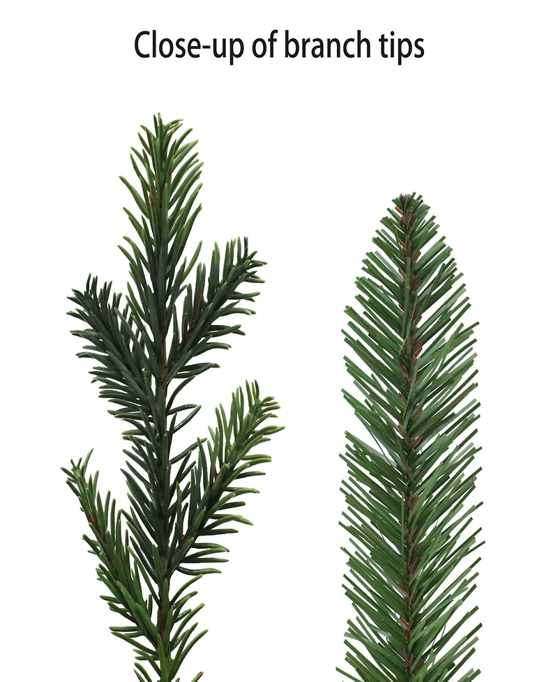 Puleo International 6.5' Pre-Lit Slim Royal Majestic Douglas Fir Downswept Christmas Tree