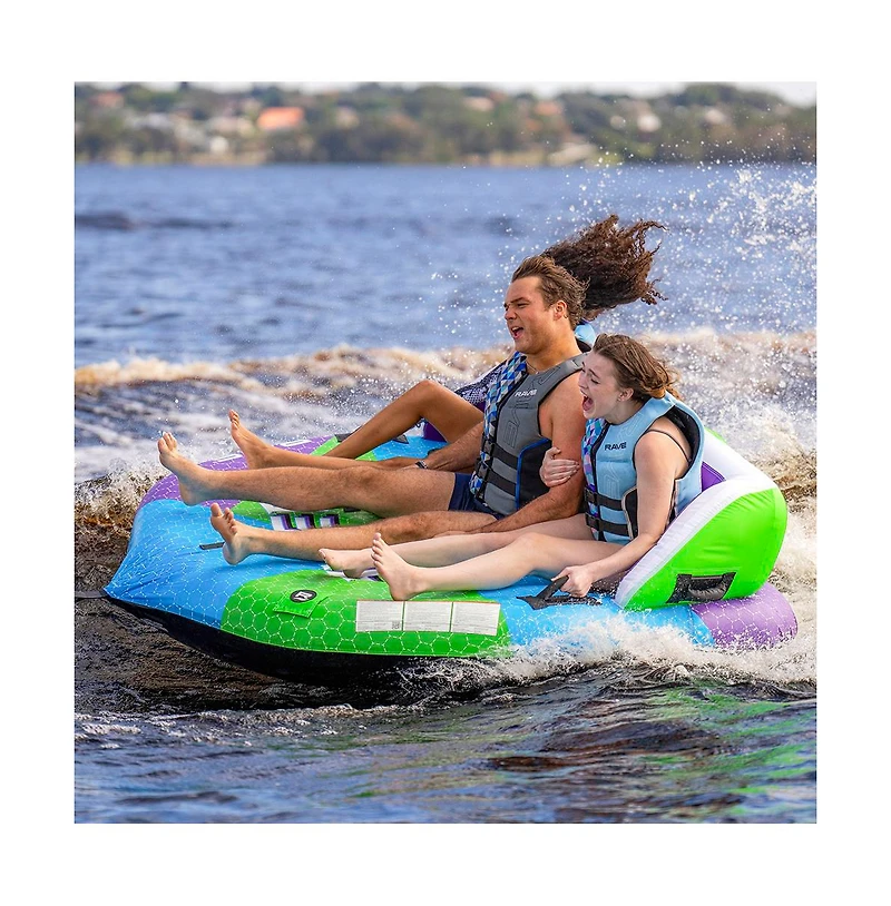 Rave Hyper 3 Couch-Style 3-Rider Boat Towable Tube, Ages 12+