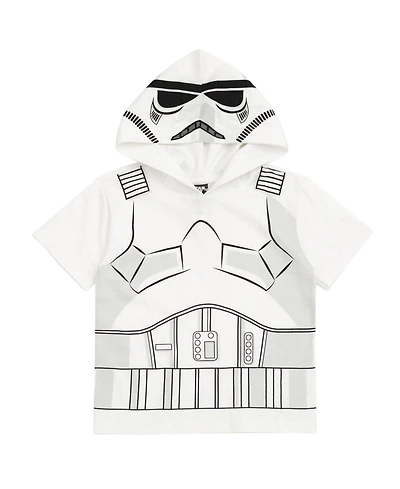 Star Wars Toddler Boys' 2T-5T Hooded Short-Sleeve T-Shirt