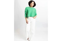 Caldwell Collection Women's Brooklyn Lightweight Textured Cropped Sweater