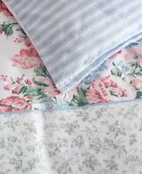 Laura Ashley Hope Patchwork Cotton -Piece Duvet Cover Set