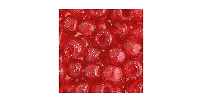 John Bead Sparkle Crimson Plastic Crow Beads for Diy Jewelry Making
