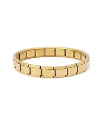 Steve Madden Cubic Zirconia Gold-Tone Link & Chain Stretch Bracelet