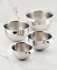 Hestan Stainless-Steel 4-Piece Mixing Bowl Set