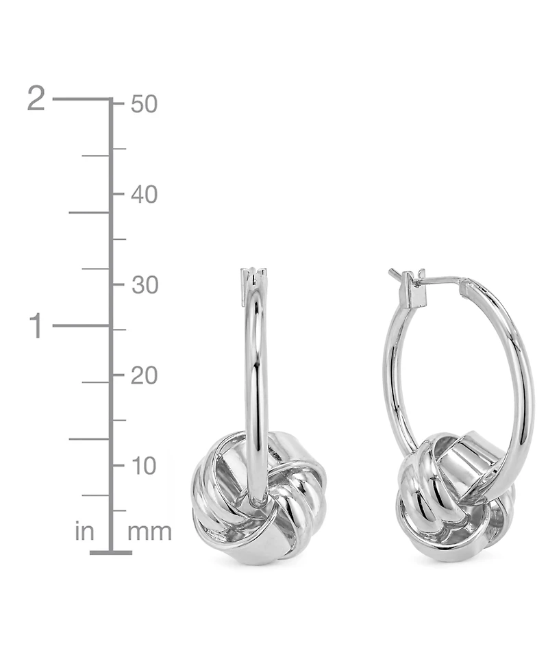And Now This Classic Knot Small Hoop Earrings