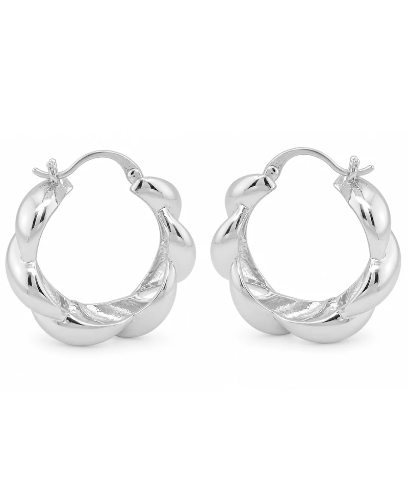 And Now This Open Twisted Hoop Earring
